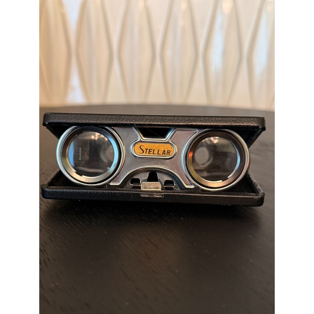 Vintage Stellar Folding Pocket Opera Theater Binoculars 2.5x Sport Glass Japan